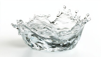 Abstract Water Splash in Frozen Motion