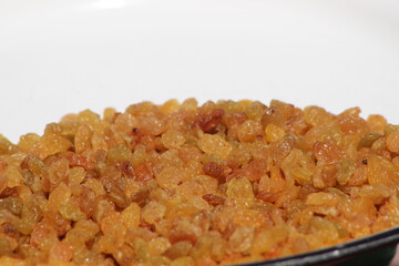 Raisins or Dried Grapes Close Up