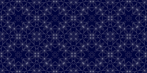 Christmas seamless pattern. Christmas background banner blue. Frost pattern. Happy New Year.