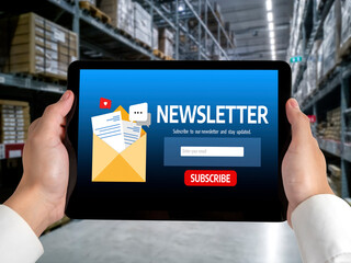newsletter signup page on computer for customer to subscribe snugly newsletter update information to subscriber