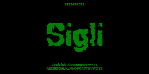 Font Ink Watter Blood Messy Uppercase Lowercase Number Alphabet