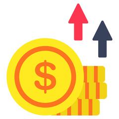 Premium design icon of high dollar value