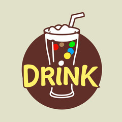 Drink logo ilustration