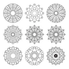 elegant mandala design for coloring book, tattoo and henna design, creative mandala art, mandala design for adults coloring book