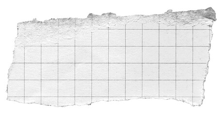 torn paper vintage note grid memo black and white