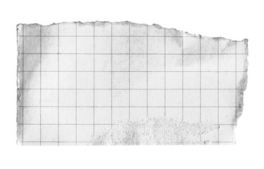 torn paper vintage note grid memo black and white