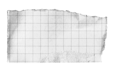 torn paper vintage note grid memo black and white
