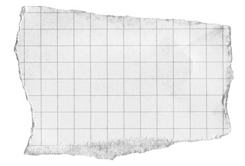 torn paper vintage note grid memo black and white
