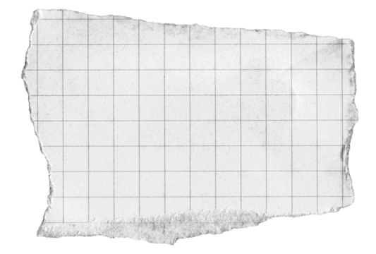 torn paper vintage note grid memo black and white