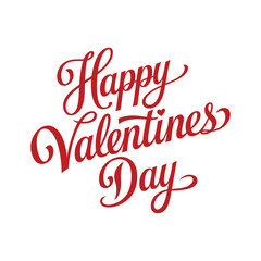 Happy Valentines Day Typography Banner Design