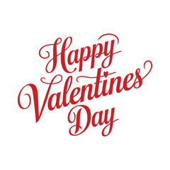 Happy Valentines Day Typography Banner Design