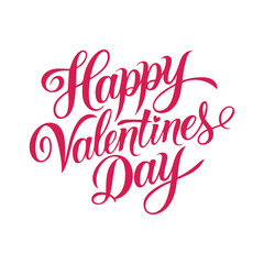 Happy Valentines Day Typography Banner Design