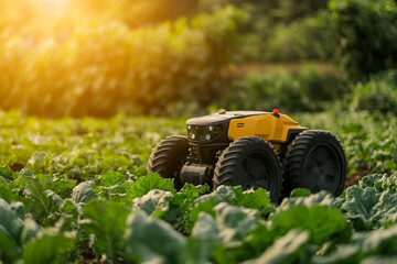Obraz premium Digital smart technology in agriculture Generative AI