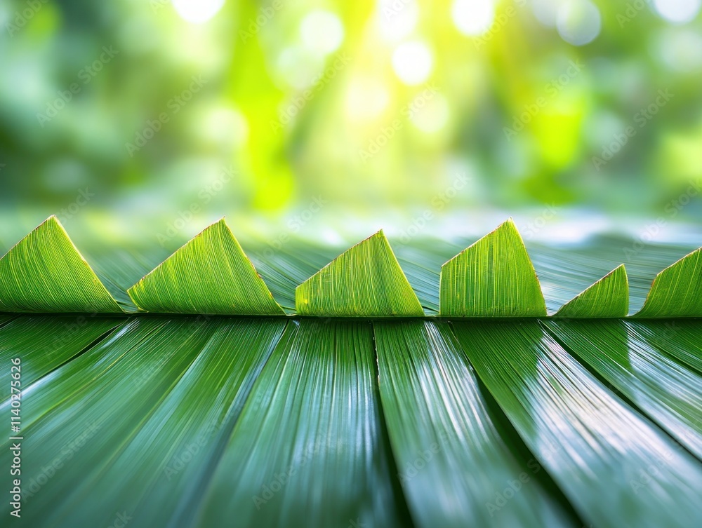 Poster discover soft artistic patterns of palm leaves layered with sunlit textures on a clean surface, crea