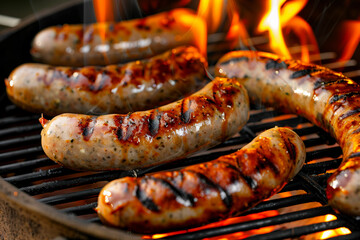 Generative AI Image of a Vibrant Outdoor Barbecue Party with Grilled Food and Drinks in a Relaxed Atmosphere