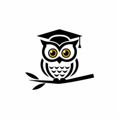 Graduation Owl Logo Design.