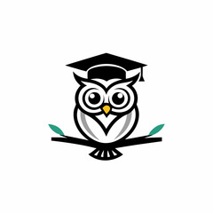 Graduation Owl Logo Design.