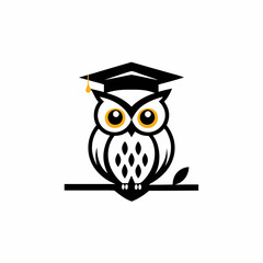 Graduation Owl Logo Design.