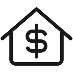 Bank Vector, Icon Or Logo Sign Isolated Symbol Illustration Outline Icon