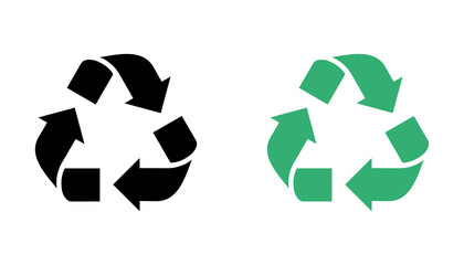 Recycle ymbol vector illustration isolated on white background. 