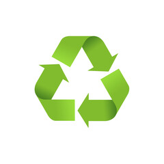 Recycle ymbol vector illustration isolated on white background. 