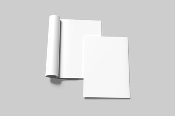 Blank a4 catalog white