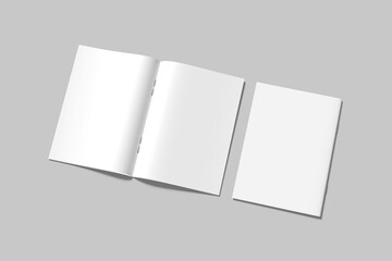 Blank a4 catalog white