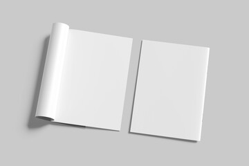 Blank a4 catalog white