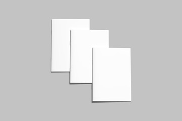 Fototapeta premium Blank a4 catalog white