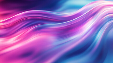 Obraz premium Abstract Swirling Waves of Pink and Blue Light