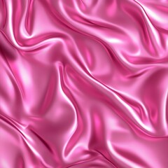 Obraz premium Vibrant pink satin fabric, showcasing smooth folds and elegant texture.