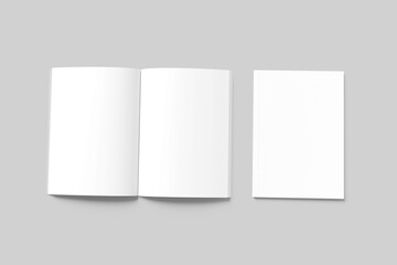 Blank a4 magazine white