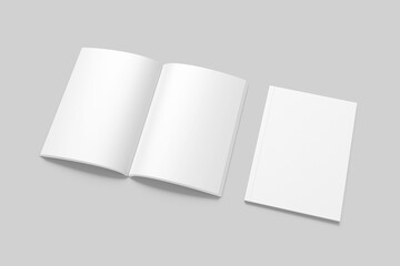 Blank a4 magazine white