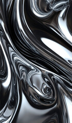 Stylish Gradient Waves in Abstract Digital Art