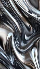 Stylish Gradient Waves in Abstract Digital Art