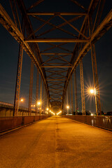bridge at night Hamburg