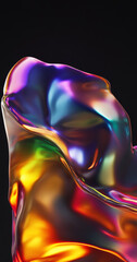 Smooth Abstract Digital Light Flow with Gradient Colors