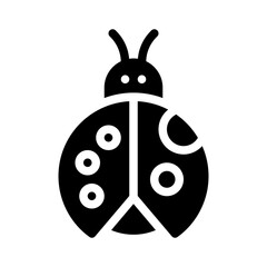 ladybug glyph icon