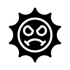 sunshine glyph icon