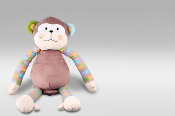 Cute toy Teddy bear on background