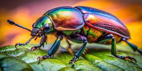 Naklejka premium Candid Dynastinae Beetle Photography: Close-up Macro Shots of Rhinoceros Beetles, Stag Beetles, and Dung Beetles in Natural Habitats