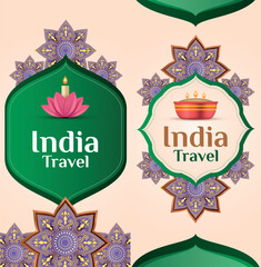 Elegant India Travel Brochure Design