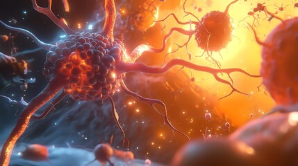 Dynamic visualization of neurons and synapses.