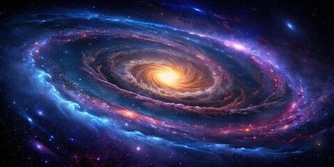 Obraz premium Celestial Nightscape: Stunning Galaxy Night Sky Photography