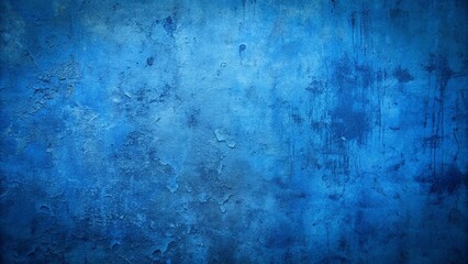 Obraz premium Grungy blue concrete wall texture background. 