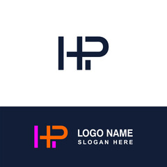 Obraz premium Professional HP logo vector combination for your business.