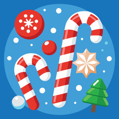 Obraz premium christmas greeting card with snowman