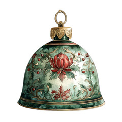 Chinoiserie Christmas Clipart Vector Illustration