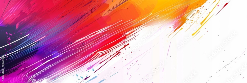 Poster colorful vector background with abstract shapes and splashes, on a white background. vector illustra