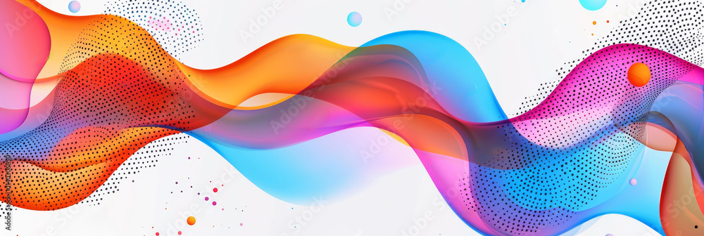 Poster colorful vector background with abstract shapes and splashes, on a white background. vector illustra